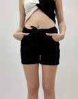 Pantaloncini con elastico in vita