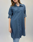 Camicia a righe taglia comoda