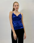Top con dettaglio scollo in lurex