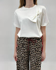 T-shirt con dettaglio fiocco