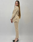 Completo giacca e pantaloni a righe