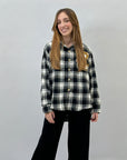 Camicia a quadri con orsetto