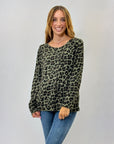 Maglia morbida maculata misto lana