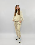 Completo premium in cotone felpa e pantaloni