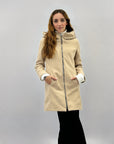 Cappotto con cappuccio e zip