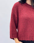 Maglione tinta unita morbido misto lana