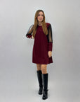 Abito con maniche in organza