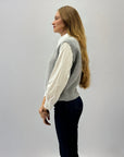 Maglia gilet in lana mohair