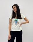 T-shirt in cotone con orsetto