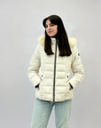 Giacca piumino sciancrato con zip