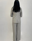 Completo elegante gilet giacca e pantaloni