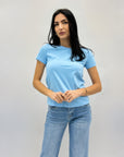 T-shirt in cotone tinta unita petite