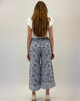 Pantaloni a gamba larga con fantasia
