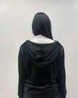 Completo in ciniglia felpa zip con pantaloni