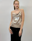 Top con dettaglio scollo in lurex