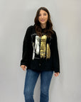Maglia con cappuccio in similpile