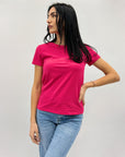 T-shirt in cotone tinta unita petite