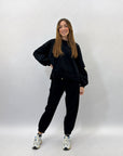 Completo premium in cotone felpa e pantaloni