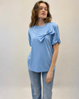 T-shirt con dettaglio fiocco