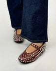 Ballerine gioiello con strass Camilla