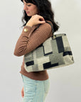 Borsa morbida con fantasia