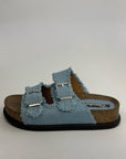 Sandali in denim alti Murano