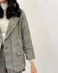 Completo premium giacca e pantaloncini check