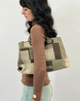 Borsa morbida con fantasia
