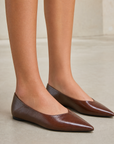 Ballerina donna a punta con scollo a V