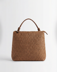 Borsa a Mano Intrecciata Strutturata con Zip