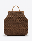 Borsa a Mano Intrecciata con Manici Rigidi