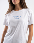 T-shirt “Pensati in ferie” 100% cotone