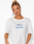 T-shirt “Nervi esauriti” 100% cotone