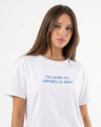 T-shirt “Che lavoro fai? Sopporto la gente” 100% cotone