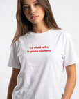 T-shirt “La vita è bella, la gente insomma” 100% cotone