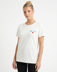 T-shirt con scritta "odio tutti"