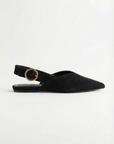 Ballerine slingback a punta con fibbia