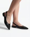 Slingback Eleganti a Punta con Cinturino Regolabile