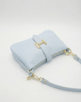 Borsa a Spalla in Vera Pelle con Dettaglio H in Vera Pelle