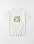 T-shirt in cotone con tulipani