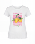 T-shirt in cotone con scritta limoni