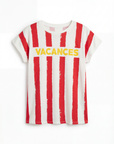T-shirt in cotone con stampa VACANCES