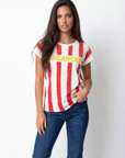 T-shirt in cotone con stampa VACANCES