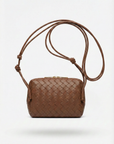 Borsa Tracolla in Vera Pelle Intrecciata