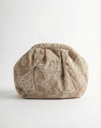 Clutch Morbida con Ricami e Dettagli in Pizzo