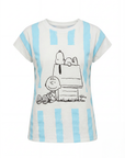 T-shirt in cotone con stampa snoopy