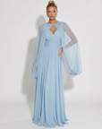 Coprispalle Elegante in Tulle con Maniche Ampie