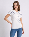 T-shirt Basic Donna in Cotone Fantasia pois