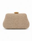 Pochette Elegante Effetto Paglia