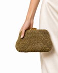 Pochette Elegante Effetto Paglia